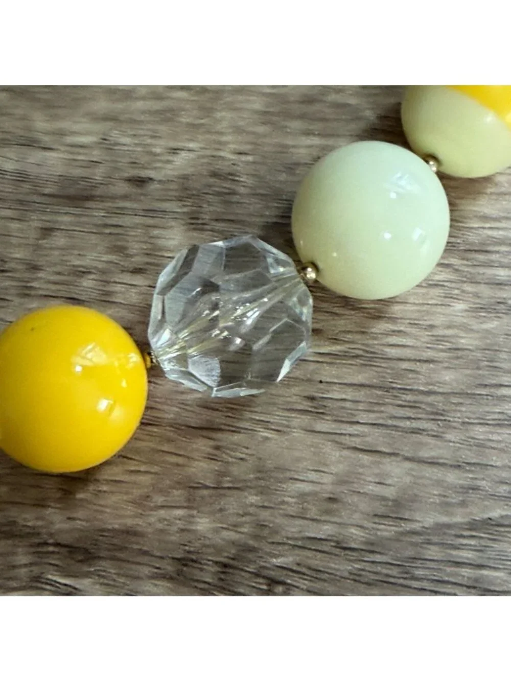 Kate Spade Have a Ball Yellow Stripe Gumball Bauble Bead Statement Necklace 28